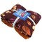 Colors of Fall Wine Anti-Pill Premium No Sew Throw Fleece Fabric Kit (Orange Backing)